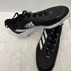 Adidas Black and White Athletic Shoes for Running
